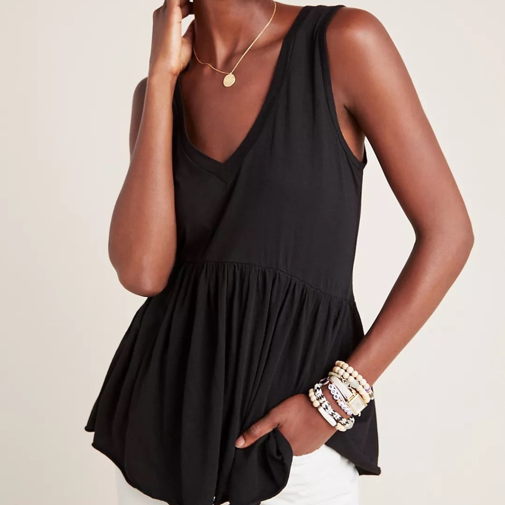Anthropologie t.la Babydoll Peplum Tank